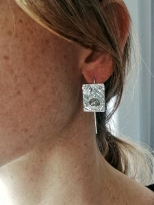 hammered-silver-earrings