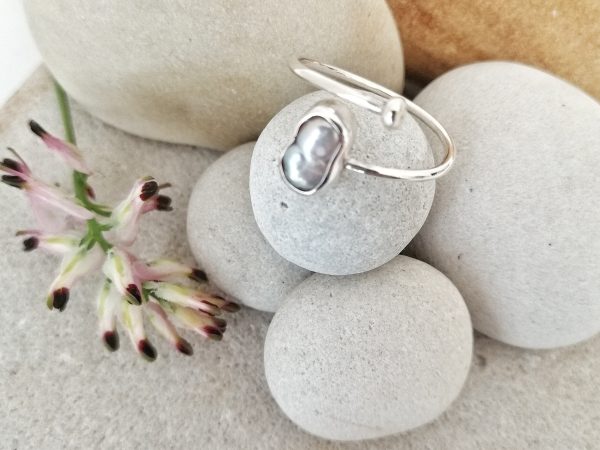 Freshwater-pearl-silver-ring